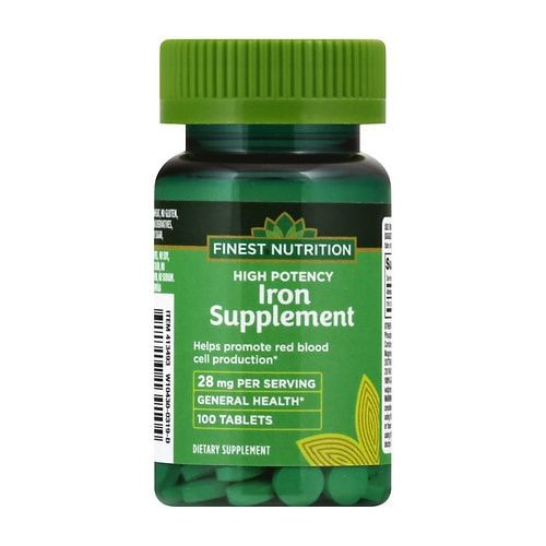 월그린 Walgreens Finest Nutrition Iron Supplement 28mg, Tablets