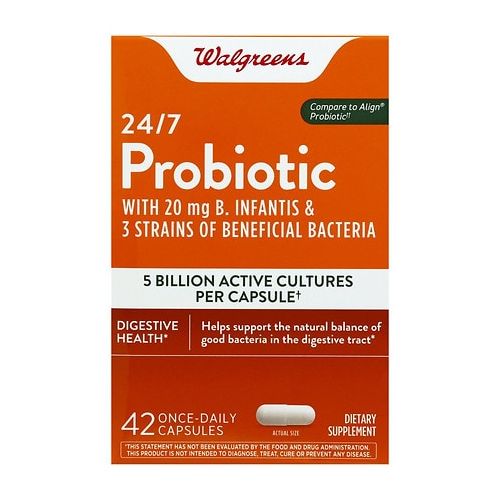 월그린 Walgreens Natural 4 Strain Probiotic Capsules