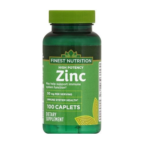 월그린 Walgreens Finest Nutrition Zinc 50mg, Tablets