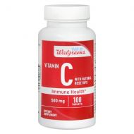 Walgreens Vitamin C with Natural Rose Hips Immune Health 500mg, Tablets