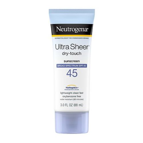 월그린 Walgreens Neutrogena Ultra Sheer Dry-Touch Sunscreen, SPF 45