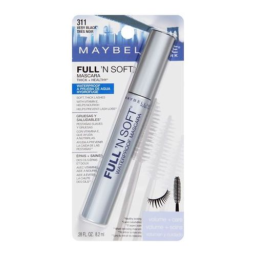 월그린 Walgreens Maybelline Full N Soft Waterproof Mascara,Very Black