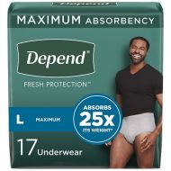 Walgreens Depend Fit-Flex Incontinence Underwear for Men, Maximum Absorbency Large