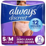Walgreens Always Discreet Incontinence Underwear, Maximum Absorbency, SmallMedium Small  Medium