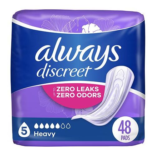 월그린 Walgreens Always Discreet Incontinence Pads, Maximum, Regular Length