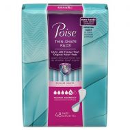 Walgreens Poise Thin-Shape Incontinence Pads, Maximum Absorbency Regular Length