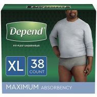 Walgreens Depend FIT-FLEX Incontinence Underwear for Men, Maximum Absorbency, X-Large Grey