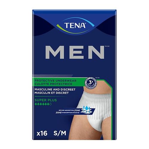 월그린 Walgreens Tena Serenity Mens Super Plus Protection Underwear Level 2 MediumLarge