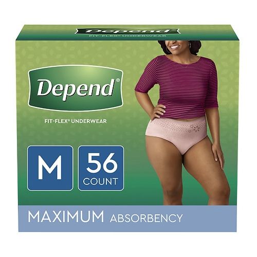 월그린 Walgreens Depend FIT-FLEX Incontinence Underwear for Women, Maximum Absorbency, Medium Tan