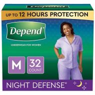 Walgreens Depend Night Defense Incontinence Overnight Underwear for Women Medium Tan
