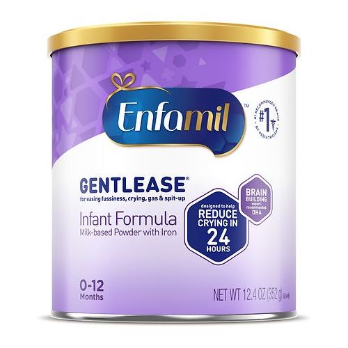 월그린 Walgreens Enfamil Gentlease Milk-Based Infant Formula, Powder, 0-12 months Makes 90 Ounces