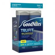 Walgreens GoodNites TRU-FIT Bedwetting Underwear for Boys, Starter Kit (2 Pants + 5 Inserts) SM