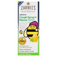 Walgreens ZarBees Naturals Childrens Cough Syrup + Mucus Reducer, Nighttime Grape