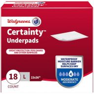 Walgreens Certainty Underpads Large