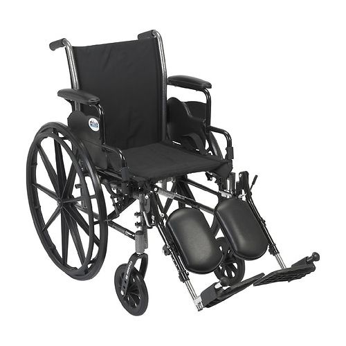 월그린 Walgreens Drive Medical Cruiser III Lightweight Wheelchair w Flip Back Removable Desk Arms and Leg Rest 20 Inch Black