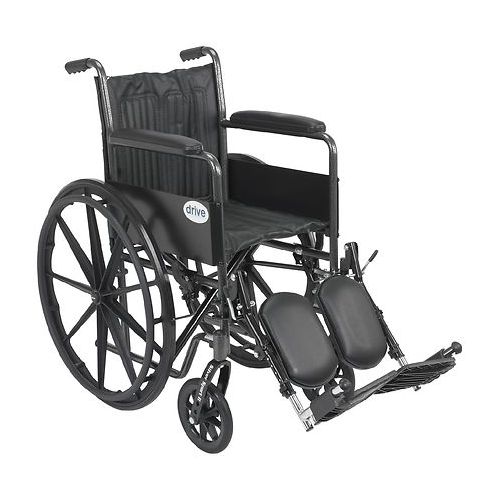 월그린 Walgreens Drive Medical Silver Sport 2 Wheelchair with Elevating Foot Rest 18 inch