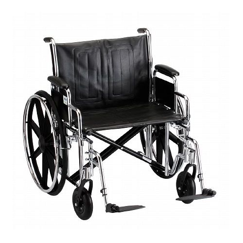 월그린 Walgreens Nova Wheelchair Detachable Desk Arms, Swing Away Footrests 24 inch