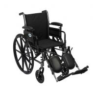 Walgreens Drive Medical Cruiser III Lightweight Wheelchair, FlipBack Removable Adj Desk Arms & Leg Rest 20 Seat Black
