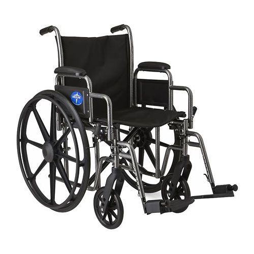 월그린 Walgreens Medline Steel Wheelchair with Swingaway Footrests 16in. Seat Width