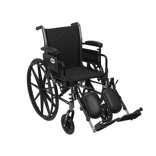 월그린 Walgreens Drive Medical Cruiser III Lightweight Wheelchair w FlipBack Removable Adj Desk Arms & Leg Rest 18 Seat Black