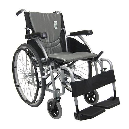 월그린 Walgreens Karman 16in Seat Ultra Lightweight Ergonomic Wheelchair Silver