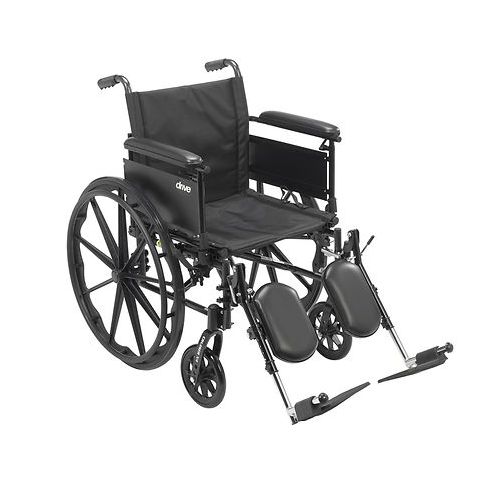 월그린 Walgreens Drive Medical Cruiser X4 Dual Axle Wheelchair with Adjustable Detachable Full Arms 20 inch Seat Silver Vein