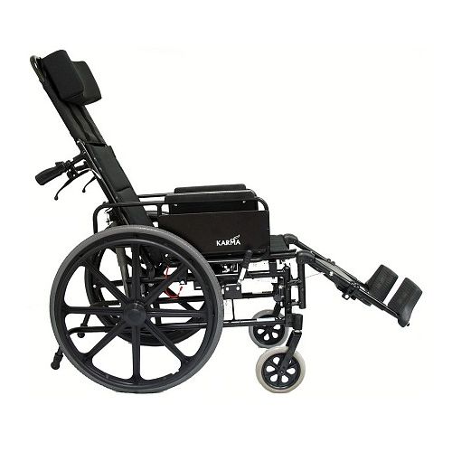 월그린 Walgreens Karman Ultra-Lightweight 18 inch Aluminum Reclining Wheelchair, 36lbs Black