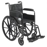 Walgreens Drive Medical Silver Sport 2 Wheelchair with Swing Away Footrest 18 inch