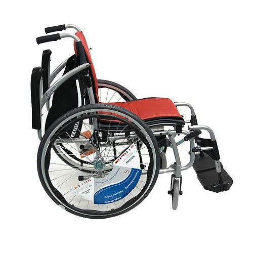 월그린 Walgreens Karman 16in Seat Ergonomic Transport Wheelchair Orange