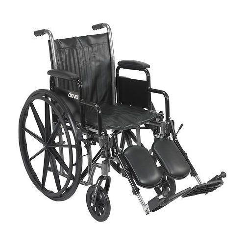 월그린 Walgreens Drive Medical Silver Sport 2 Wheelchair with Detachable Desk Arms and Elevating Leg Rest 16 inch