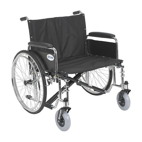 월그린 Walgreens Drive Medical Sentra EC Heavy Duty Extra Wide Wheelchair with Detachable Full Arms 26 inch