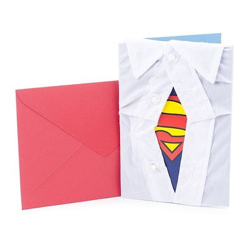 월그린 Walgreens Hallmark Signature Signature Birthday Greeting Card (Superman Silhouette) White
