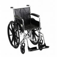 Walgreens Nova Steel Wheelchair Fixed Arm and Swing Away Footrests 16 inch