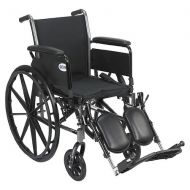 Walgreens Drive Medical Cruiser III Lightweight Wheelchair w Flip Back Removable Full Arms and Leg Rest 18 Inch