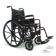 Walgreens Karman Break down lightweight wheelchair Seat 18x16 Red Streak