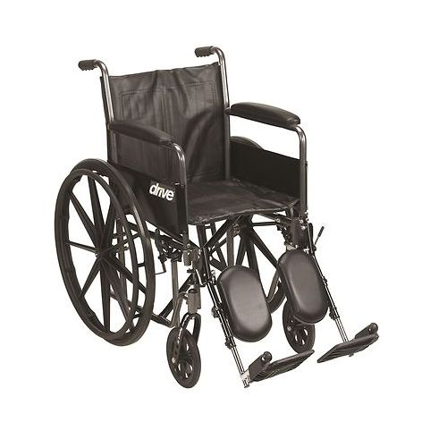 월그린 Walgreens Drive Medical Silver Sport 2 Wheelchair Black
