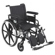 Walgreens Drive Medical Viper Plus GT Wheelchair w Flip Back Removable Adjustable Full Arm and Leg Rest 20 Inch Seat Black