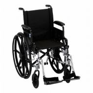 Walgreens Nova Wheelchair Lightweight, Flip Back Detach Arm Swing Away Footrest 16 inch