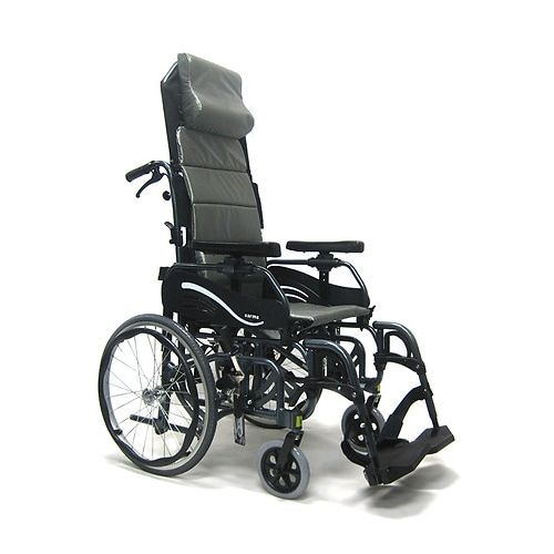 월그린 Walgreens Karman 16 inch Tilt in Space Reclining Aluminum Wheelchair, 38 lbs. Black