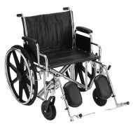 Walgreens Nova Wheelchair Detachable Desk Arms and Elevating Legrests 24 Inch Steel