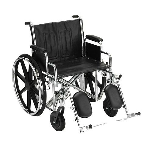 월그린 Walgreens Nova Wheelchair Detachable Desk Arms and Elevating Legrests 24 Inch Steel