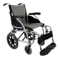 Walgreens Karman 16 inch Aluminum Transport Wheelchair, 22 lbs. Silver