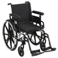 Walgreens Drive Medical Viper Plus GT Wheelchair w Flip Back Removable Adjustable Full Arm and Foot Rest 18 Inch Seat Black