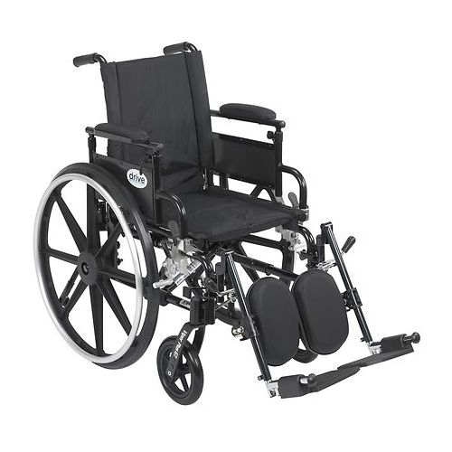 월그린 Walgreens Drive Medical Viper Plus GT Wheelchair w Flip Back Removable Adjustable Desk Arm and Leg Rest 16 Inch Seat Black