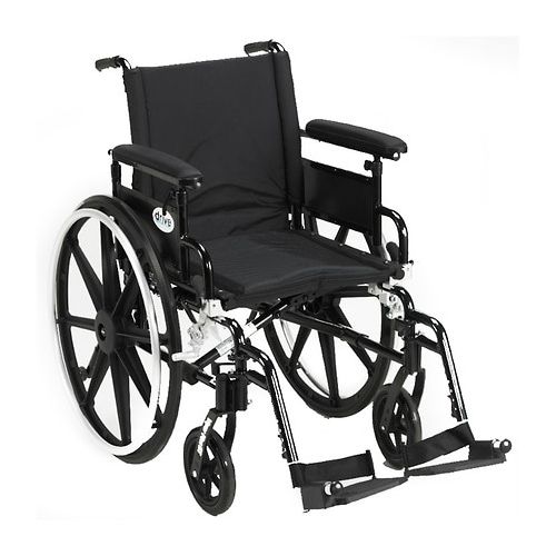 월그린 Walgreens Drive Medical Viper Plus GT Wheelchair w Flip Back Removable Adjustable Full Arm and Foot Rest 16 Inch Seat Black