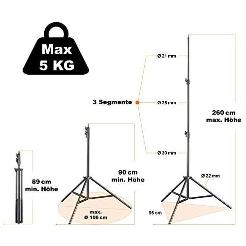  [아마존베스트]Walimex pro walimex FT-8051 260cm Light Stand