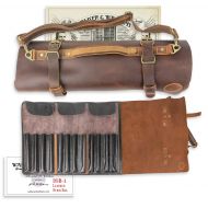 Walker & Williams DSB-1 Thick Full Grain Cowhide Leather & Brass Drum Stick Bag