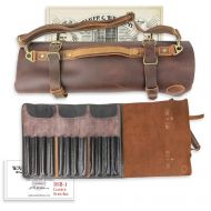/Walker & Williams DSB-1 Thick Full Grain Cowhide Leather & Brass Drum Stick Bag