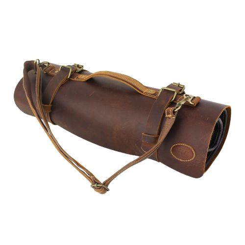  Walker & Williams DSB-1 Thick Full Grain Cowhide Leather & Brass Drum Stick Bag