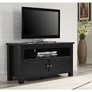 Walker Edison Furniture Company Walker Edison 44 inches Cortez TV Stand Console, Black